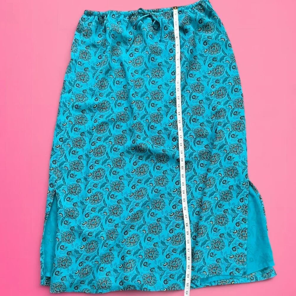 Vintage 90s paisley floral maxi skirt - Picture 5 of 6
